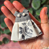Tiny Mouse Doll Sewing Pattern PDF with Removable Clothes