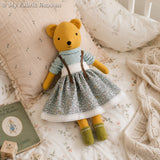 3-in-1 Teddybear, Koala & Panda doll with clothes PDF sewing pattern tutorial