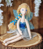 Magical Fairy doll with sparkly wings, sewing pattern and photo tutorial