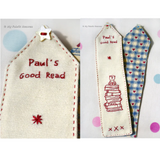 Embroidered bookmark project