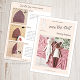 Cat doll and clothes PDF sewing pattern tutorial