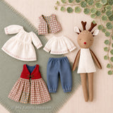 Deer doll and clothes PDF sewing pattern tutorial