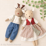 Doll clothes Spring set, PDF sewing pattern bundle