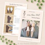 Deer doll and clothes PDF sewing pattern tutorial