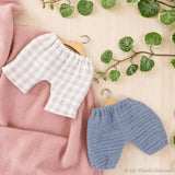 Doll clothes Summer set, PDF sewing pattern bundle