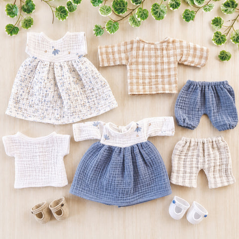 Doll clothes Summer set, PDF sewing pattern bundle