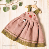 Doll pinafore dress PDF sewing pattern tutorial