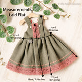 Doll pinafore dress PDF sewing pattern tutorial