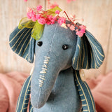 Denim Elephant sewing pattern and photo tutorial