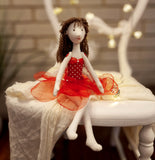 Magical Fairy doll with sparkly wings, sewing pattern and photo tutorial