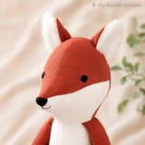 Fox or arctic fox doll PDF sewing pattern tutorial