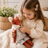 Fox doll and clothes PDF sewing pattern tutorial