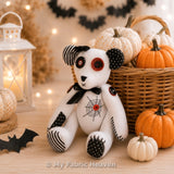 Gothic bear sewing pattern and tutorial