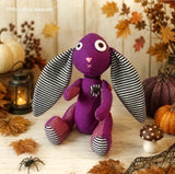 Gothic bunny sewing pattern and tutorial