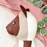 Cat doll PDF sewing pattern tutorial