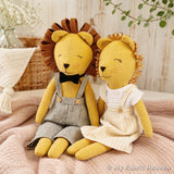 Lion doll and clothes PDF sewing pattern tutorial