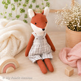 Fox doll and clothes PDF sewing pattern tutorial