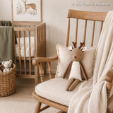 Deer, reindeer, doe & fawn doll PDF sewing pattern tutorial