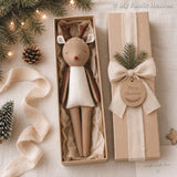 Deer, reindeer, doe & fawn doll PDF sewing pattern tutorial