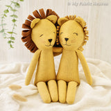Lion or lioness doll PDF sewing pattern tutorial