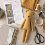 3-in-1 Teddybear, Koala & Panda doll PDF sewing pattern tutorial