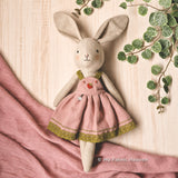 Doll pinafore dress PDF sewing pattern tutorial