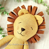 Lion or lioness doll PDF sewing pattern tutorial
