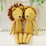 Lion or lioness doll PDF sewing pattern tutorial