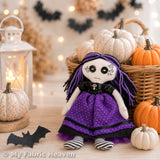 Gothic cloth doll sewing pattern tutorial