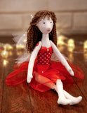 Magical Fairy doll with sparkly wings, sewing pattern and photo tutorial