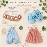 Doll clothes Summer bundle, PDF sewing patterns