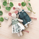 Tiny Mouse Doll Sewing Pattern PDF with Removable Clothes
