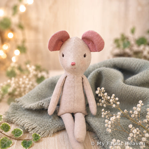 Mouse doll PDF sewing pattern tutorial