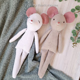 Mouse doll PDF sewing pattern & photo tutorial