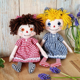Cloth doll sewing pattern tutorial