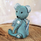 Miniature Tiny teddy bear sewing pattern & photo tutorial fully button jointed.