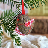 Tweed Robin Christmas ornament sewing pattern & photo tutorial