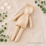 Wedding dress memory bears with clothes PDF sewing pattern tutorial
