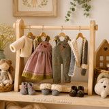 Doll clothes Winter outfits, PDF sewing pattern bundle