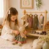 Doll pinafore dress PDF sewing pattern tutorial
