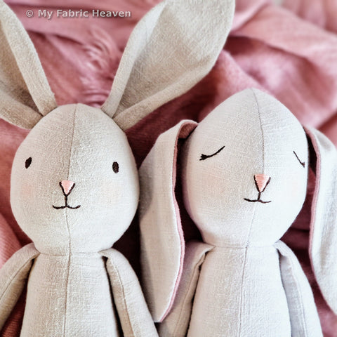 Bunny doll 2 in 1 PDF sewing pattern tutorial – My Fabric Heaven