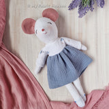 Mouse doll and clothes PDF sewing pattern & photo tutorial