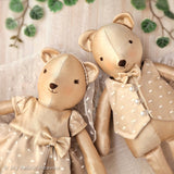 Wedding dress memory bears with clothes PDF sewing pattern tutorial