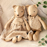 Wedding dress memory bears with clothes PDF sewing pattern tutorial
