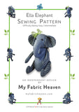 Denim Elephant sewing pattern and photo tutorial