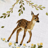 Fawn, baby deer, PDF embroidery pattern and thread painting video tutorial