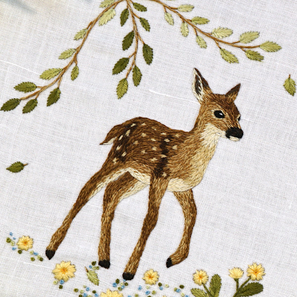 Fawn Pattern Print Fawn Needlepainting Embroidery Pattern & Video Tutorial – My Fabric Heaven