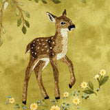 Fawn, baby deer, PDF embroidery pattern and thread painting video tutorial