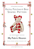 Patchwork bear sewing pattern tutorial