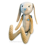 Bunny doll sewing pattern and tutorial